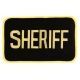 Uncle Mike's Sheriff ID Black/Gold Patch, Small or Large