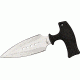 Uncle Mikes T-Handle Push Dagger Fixed Blade Knife, 4in, Serrated, Rubber Black T-Handle BJ049