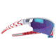 Under Armour Phenom, Satin White Frame w/Red Rubber, Gray w/Blue ML, U8600054-116161