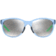 Under Armour Breathe Sunglasses with Transparent Azure Frame and Silver Mirror Lens, Medium, UA0014GS MVU-IC