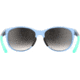 Under Armour Breathe Sunglasses with Transparent Azure Frame and Silver Mirror Lens, Medium, UA0014GS MVU-IC