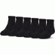 Under Armour Charged Cotton 2.0 Socks, Pack of 6, Black/Gray, 7-9 Youth Large, U321-BLK/GRY-YL