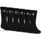 Under Armour Charged Cotton 2.0 Socks, Pack of 6, Black/Gray, 6-7.5 Youth Medium, U322-BLK/GRY-YM