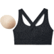 Under Armour Crossback Sports Bra - Womens, Black, X-Small, 1276503001XS