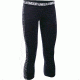 Under Armour Favorite Graphic Capri - Women's-Black/White/White-Small