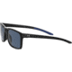 Under Armour Hustle Sunglasses with Shiny Black/Grey Frame and Blue Flash Lens, Medium, UA0005S 807-KU