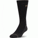 Under Armour Mens Hitch Charged Wool Socks, Black/Canvas, 10-13 Large, U722-BLK/CAN-LG