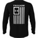 Under Armour New Freedom Flag Long Sleeve T-Shirt - Mens, Black, Large, 1370813001LG