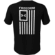 Under Armour Freedom Flag T-Shirt - Men's, Black/White, 2XL, 13708100012X