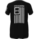 Under Armour New Freedom Flag T-Shirt - Womens, Black, Extra Large, 1370814001XL