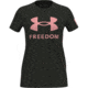 Under Armour New Freedom Logo T-Shirt - Womens, Baroque Green, Extra Large, 1370815310XL