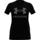 Under Armour New Freedom Logo T-Shirt - Womens, Black / Graphite, Small, 1370815001SM