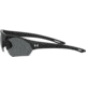 Under Armour Playmaker Sunglasses with Matte Black Frame and Grey Lens, Medium, UA0001GS 003-KA