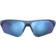 Under Armour Playmaker Sunglasses with Matte Blue Frame and Baseball Tuned Blue Mirror Lens, Medium, UA0001GS PJP-W1