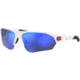 Under Armour Playmaker Sunglasses with Matte White Frame and Baseball Tuned Blue Mirror Lens, Medium, UA0001GS 6HT-W1