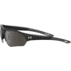 Under Armour Playmaker Sunglasses with Shiny Black/Grey Frame and Silver Mirror Lens, Medium, UA0001GS 807-QI