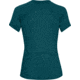 Under Armour Sunblock Short Sleeve Active Top - Women's, Tourmaline Teal AFS/Deprecated-Desert Sky/TROPICAL, XS, 1309722-716-XS