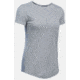 Under Armour Threadborne Streaker Short Sleeve T-Shirt - Women's-True Gray Heather/Reflective-Large