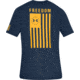 Under Armour UA Freedom Flag T-Shirt - Mens, Academy/Steeltown Gold, Small, 1333350410SM