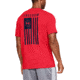 Under Armour UA Freedom Flag T-Shirt - Mens, Red/Academy, X-Large, 1333350601XL