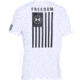 Under Armour UA Freedom Flag T-Shirt - Mens, White/Black, 3X-Large, 13333501003XL