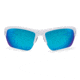 Under Armour UA Octane Sunglasses, Blue Multiflection Lens, Shiny White, One Size Fits Most, UA8600094-100961