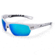 Under Armour UA Octane Sunglasses, Blue Multiflection Lens, Shiny White, One Size Fits Most, UA8600094-100961