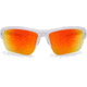 Under Armour UA Octane Sunglasses, Orange Multiflection Lens, Shiny White, One Size Fits Most, UA8600094-100941