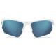 Under Armour UA Octane Sunglasses, Tuned Baseball Blue Lens, Satin White/Black, One Size Fits Most, UA8650094-110164