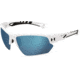 Under Armour UA Octane Sunglasses, Tuned Baseball Blue Lens, Satin White/Black, One Size Fits Most, UA8650094-110164