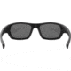 Under Armour UA Powerbrake Sunglasses, Gray Lens, Satin Black, One Size Fits Most, UA8600105-010100