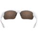 Under Armour UA Propel Sunglasses, Blue Multiflection Mirrored Lens, Satin White, One Size Fits Most, UA8600106-111861
