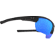 Under Armour UA Propel Sunglasses, Rubber Gray Blue Lens, Satin Black, One Size Fits Most, UA8600106-010161