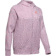Under Armour UA Rival Fleece Sportstyle LC Sleeve Graphic Hoodie - Womens, Pink Fog, Large, 1348559694LG