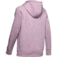 Under Armour UA Rival Fleece Sportstyle LC Sleeve Graphic Hoodie - Womens, Pink Fog, Large, 1348559694LG
