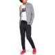 Under Armour UA Rival Fleece Sportstyle LC Sleeve Graphic Hoodie - Womens, Steel Medium Heather, Small, 1348559035SM