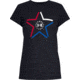 Under Armour UA Freedom Star T-Shirt - Women's, Large, Black, 1327572001LG