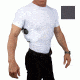 UnderTech Undercover Mens Concealment Holster Crew Neck Coolux Shirt,White,XL T1018WH-XL