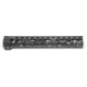 Unique-ARs Slim Lotus Dragon AR-15 Handguard, Cerakote Armor Black/Anodize Black, 7.25in, slimlotus7