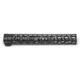 Unique-ARs Slim Molon Labe AR-15 Handguard, Cerakote Armor Black/Anodize Black, 9in, slimmolon9