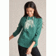 United By Blue Gorham Cut Hooded Pullover -Women's, Teal, Small, 201-0029-3603