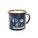 United By Blue Hooked Enamel Candle Mug, Navy, One Size, 709-002-13213