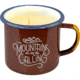 United By Blue Mountains Are Calling Enamel Candle Mug, Terracotta, One Size, 709-001-08813