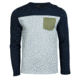 United By Blue Standard Long Sleeve Colorblock Pocket Shirt - Men's-Navy-Small