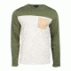 United By Blue Standard Long Sleeve Colorblock Pocket Shirt - Men's-Olive-Large