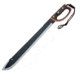 United Cutlery Columbian Machete Knife, 24in Overall, 18in Black Sawback SS Blade, Black/Orange Rubberized Synthetic Handle, Black Nylon Sheath, UC3353