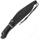 United Cutlery Honshu Boshin Kukri Knife, 19.63in Overall, 13.13in Satin 7Cr17Mov SS Blade, Black Tpr Handle, Inward Curving Gurka Blade Profile, Black Leather Sheath, UC3241