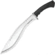 United Cutlery Honshu Boshin Kukri Knife, 19.63in Overall, 13.13in Satin 7Cr17Mov SS Blade, Black Tpr Handle, Inward Curving Gurka Blade Profile, Black Leather Sheath, UC3241