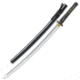 United Cutlery Longquan Master Katana Sword, black and gold handle, silver blade, 39 1/2&quot; UC3193