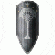United Cutlery LOTR Second Age Gondorian War Shield w/Flag UC2940